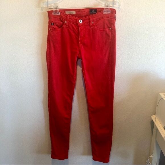 AG reddish  Stevie slim straight jeans 25 - Picture 2 of 8